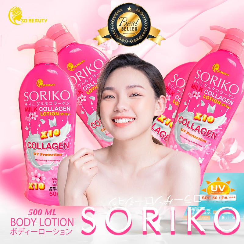 Best Seller Lotion in Thailand! Soriko Collagen Lotion 500ml