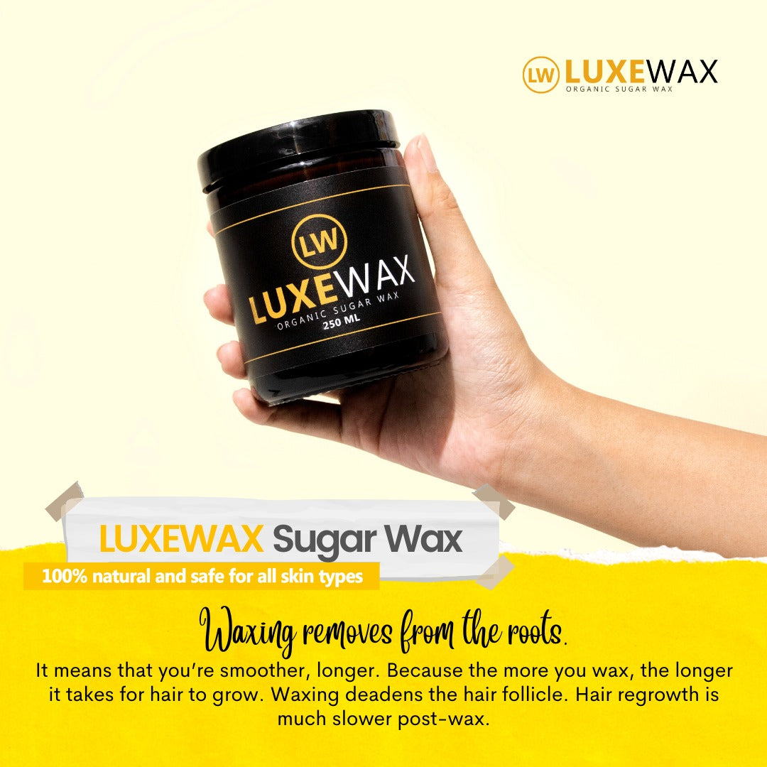 LUXEWAX SUGAR WAX HAIR REMOVAL KIT