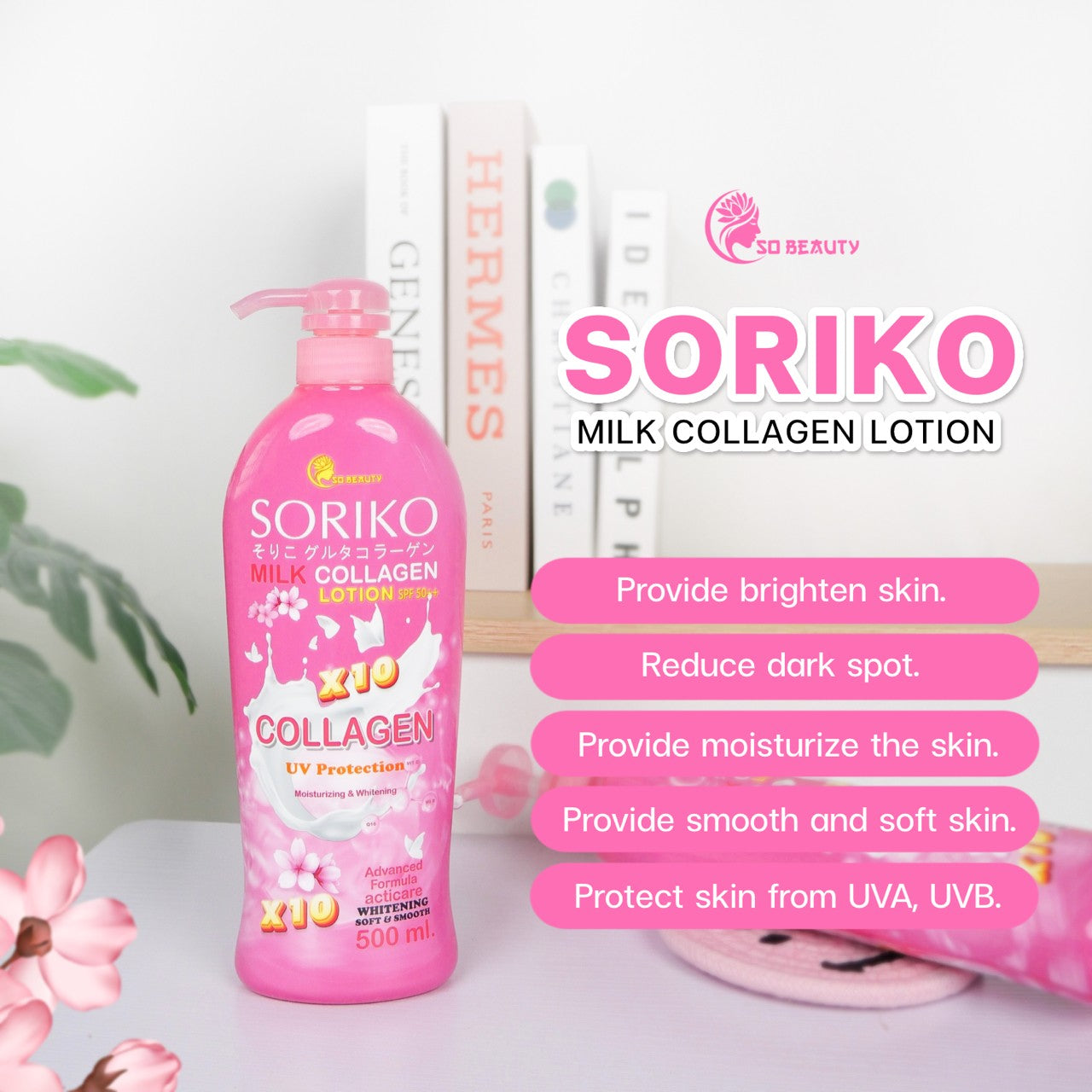 Best Seller Lotion in Thailand! Soriko Collagen Lotion 500ml