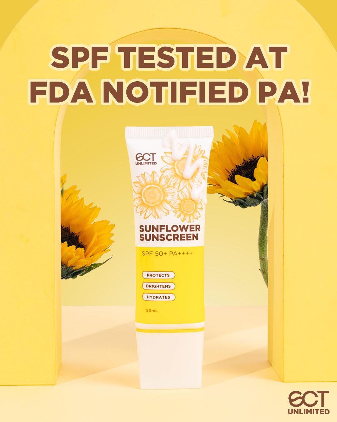SCT Unlimited Sunflower Sunscreen SPF 50+ PA++++ – The Beauty Cart