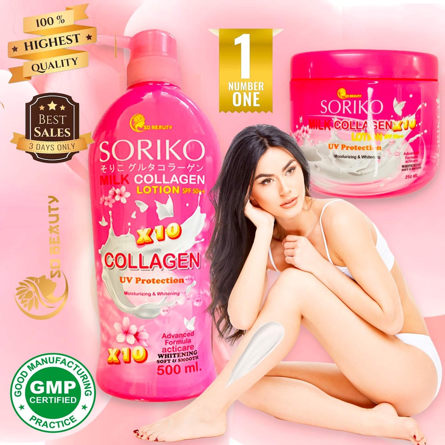 Best Seller Lotion in Thailand! Soriko Collagen Lotion 500ml