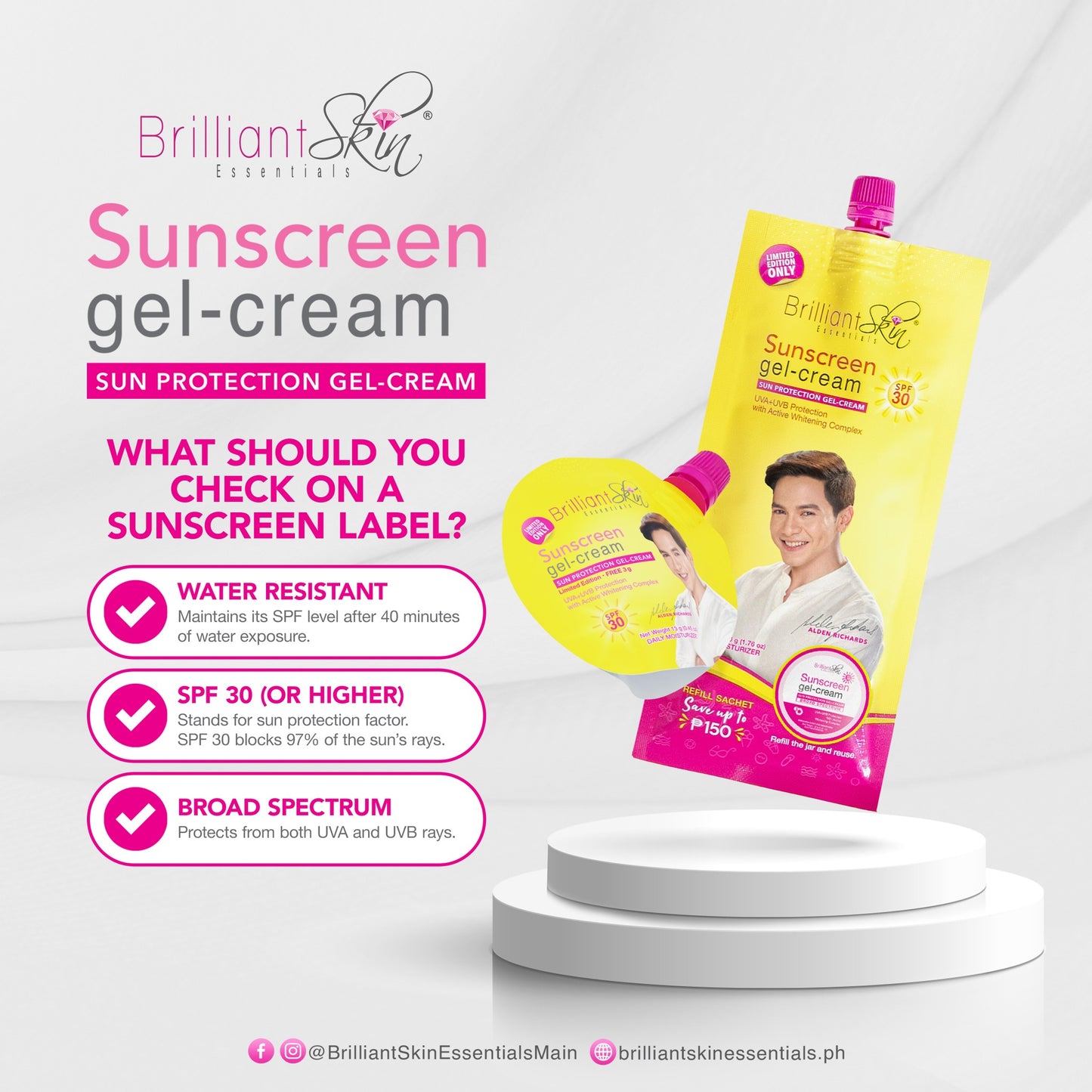 Brilliant Skin Essentials - Sunscreen Gel Cream 13g