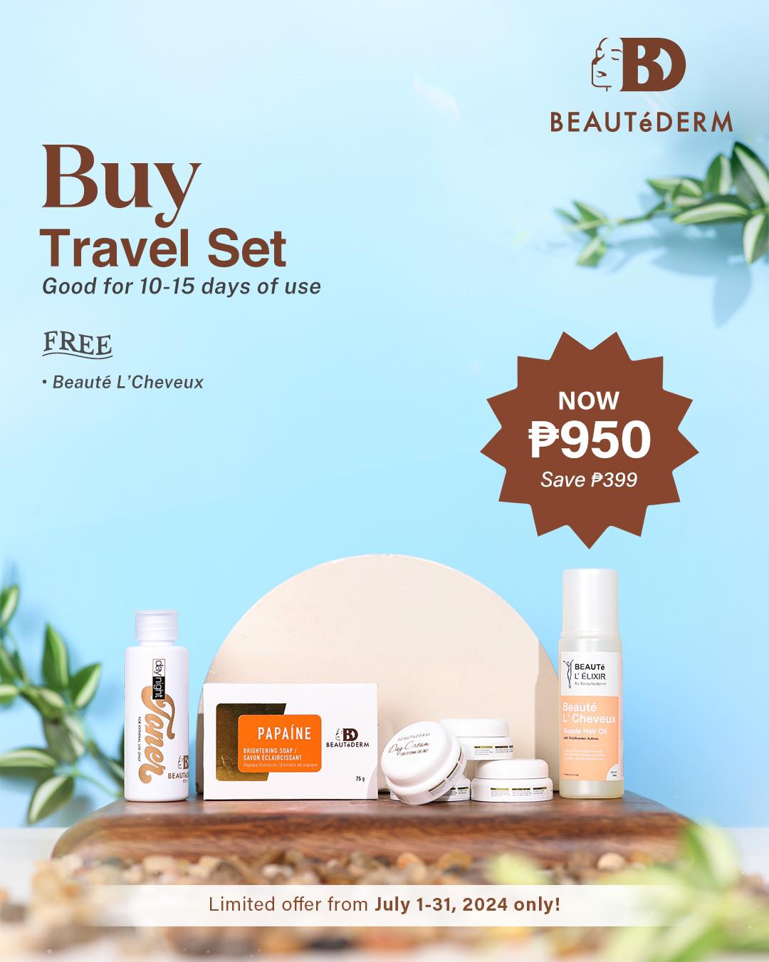 Beautederm Beauty Travel Set