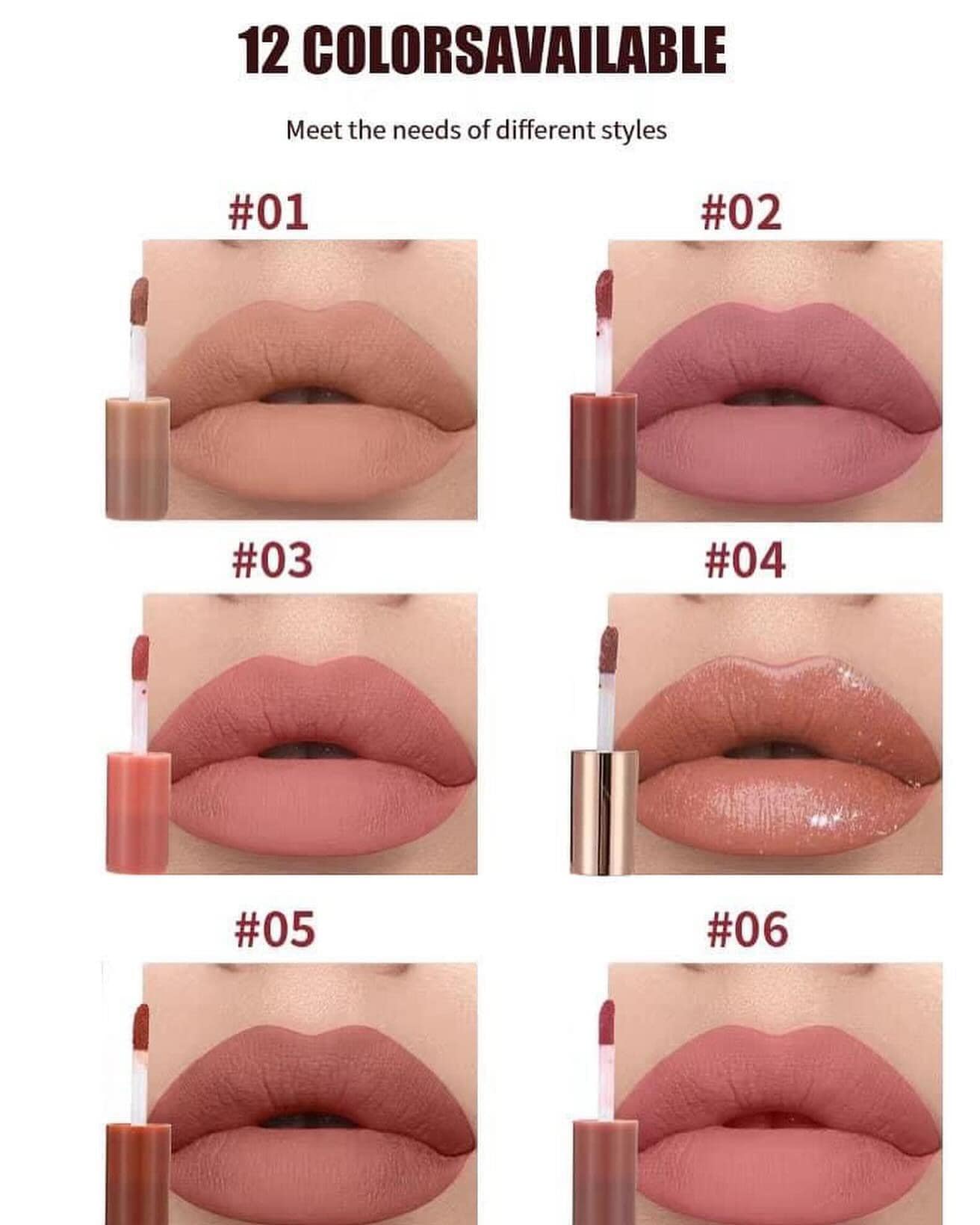 DW Cosmetics - 12-in-1 Lip Matte Set