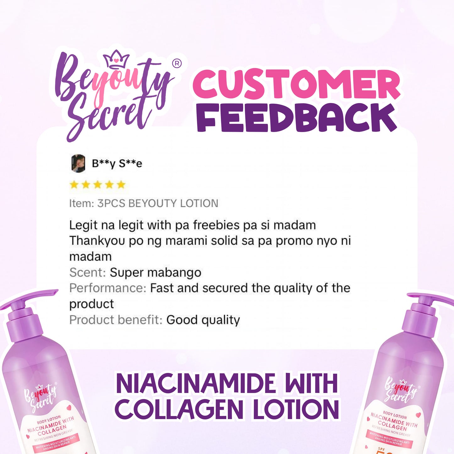 BEYOUTY SECRET NIACINAMIDE BODY LOTION WITH COLLAGEN | 300ML