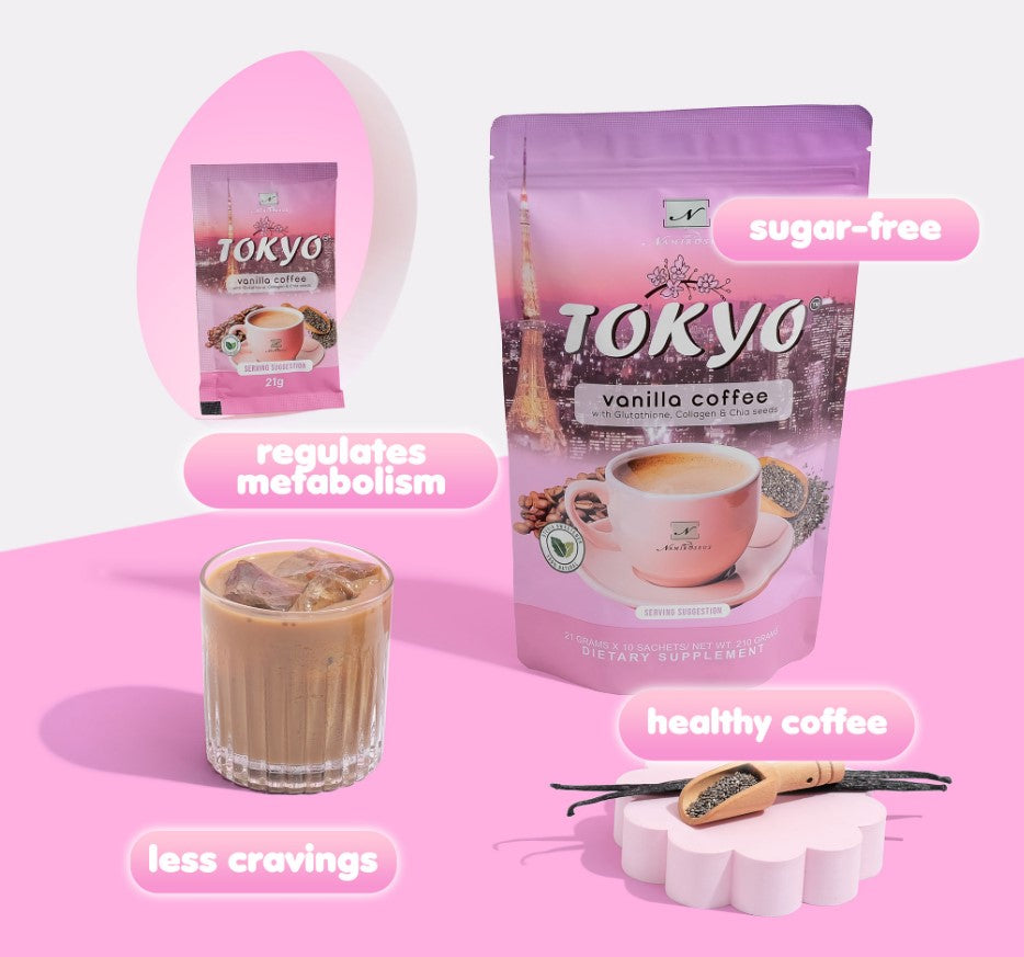 Namiroseus Tokyo Vanilla Coffee with Chia Seeds |  10 sachets