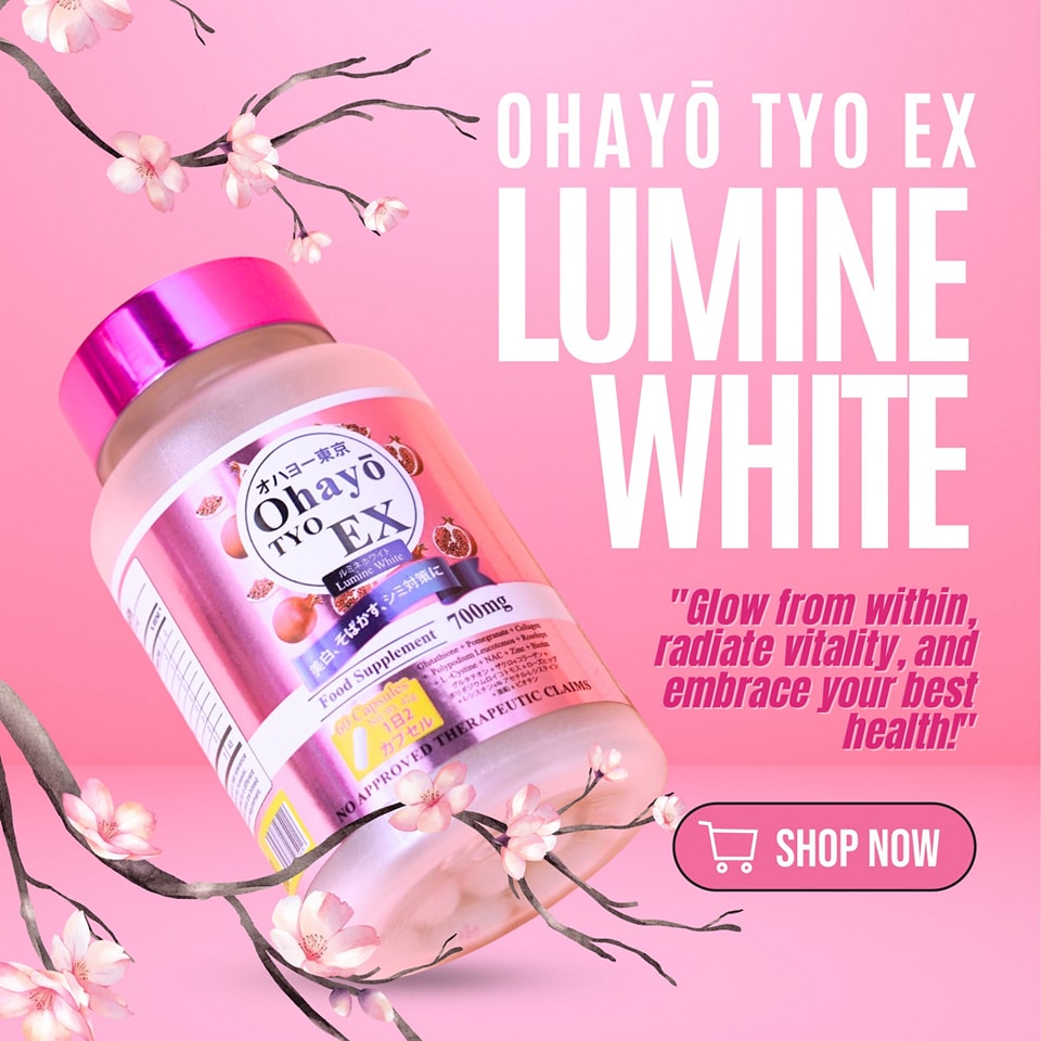Ohayo TYO EX Lumine White Glutathione 60 Capsules Original From Japan