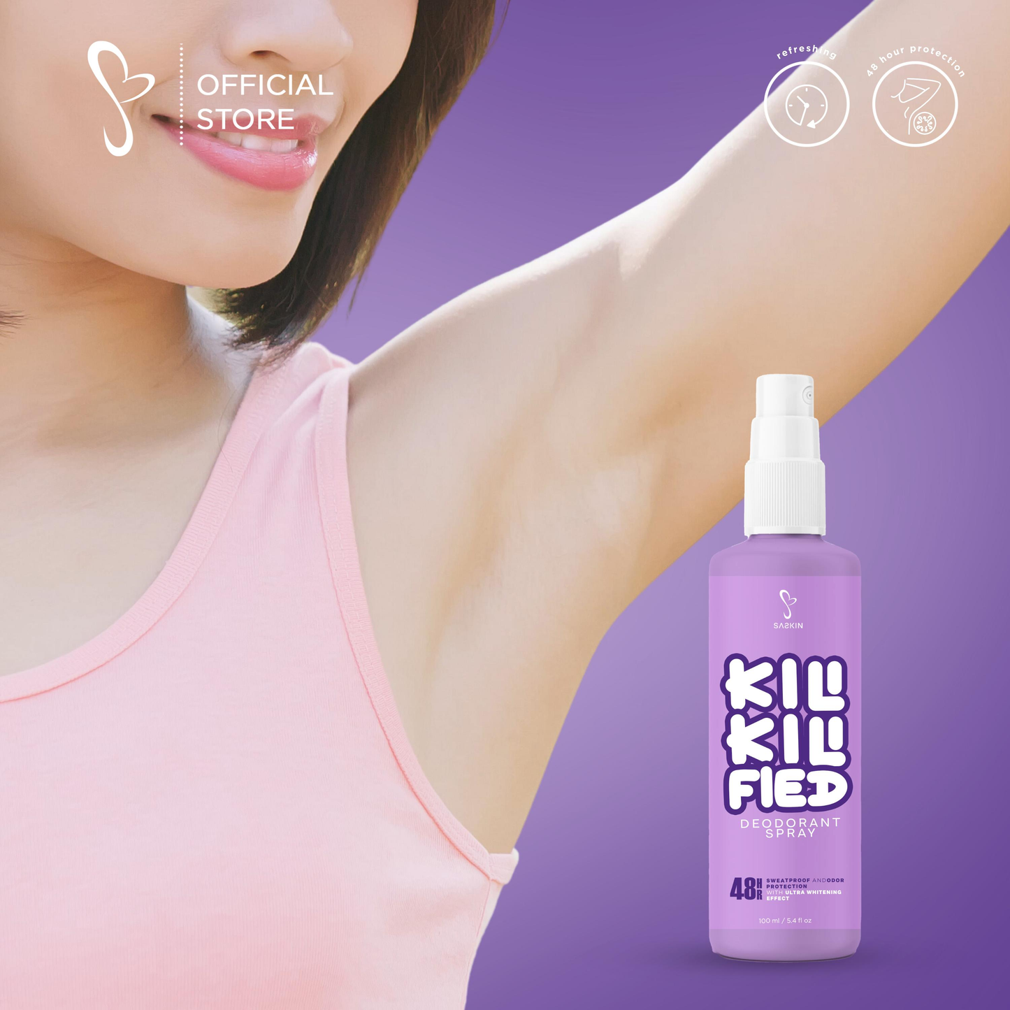 Kili Kili Fied Deo Spray 60ml By SASKIN