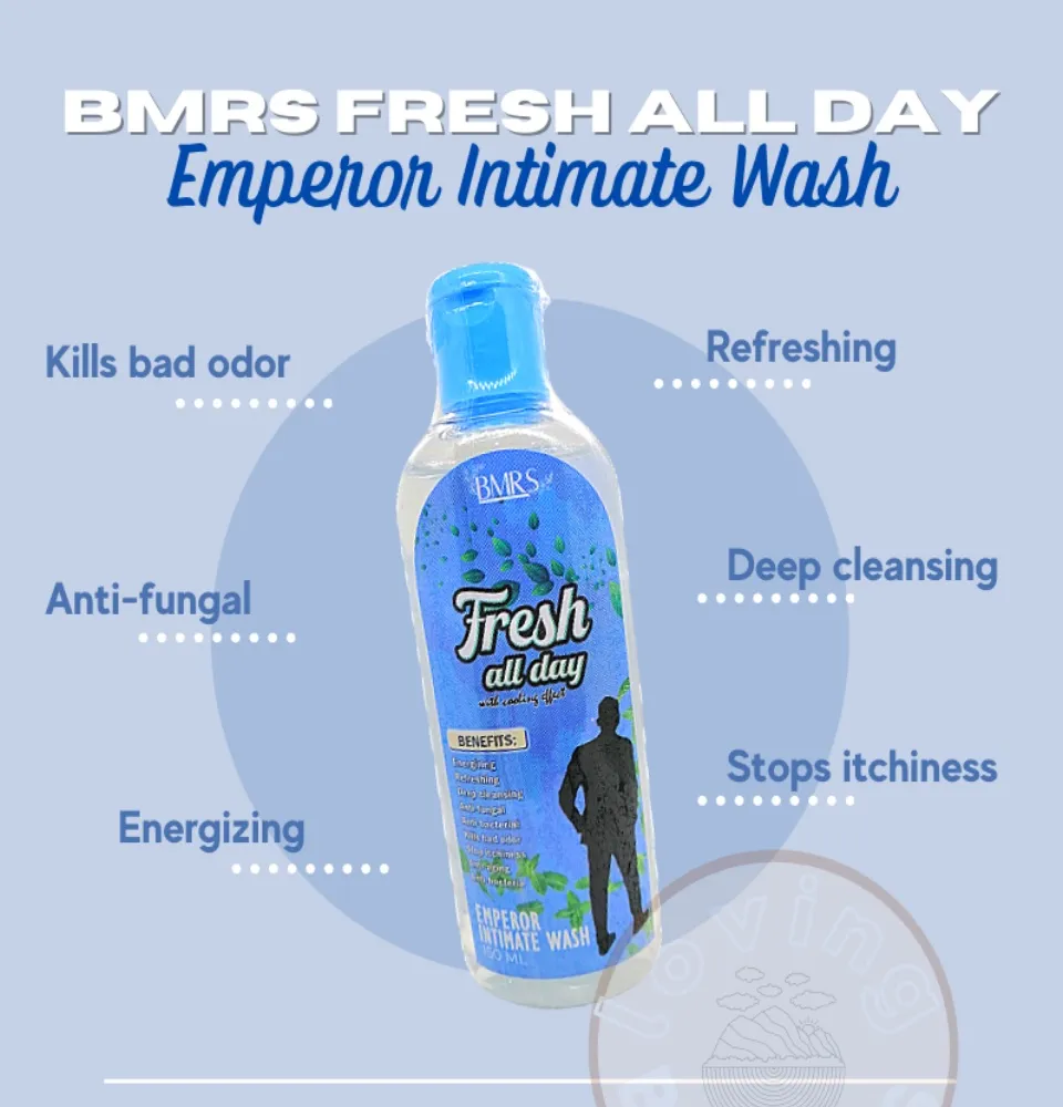 Original Bmrs Fresh All Day Emperor Intimate MASCULINE Wash 150Ml (For Men)