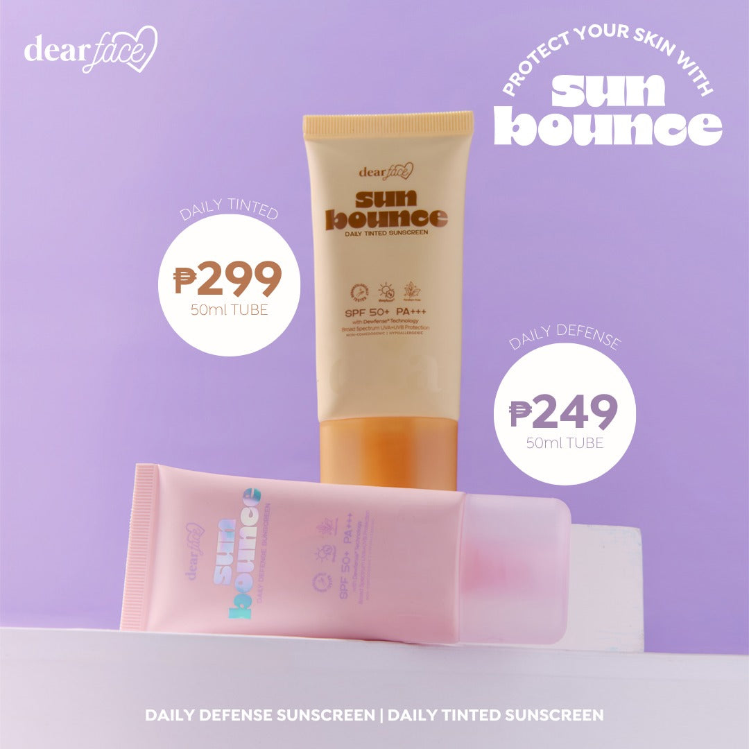 Dear Face Sunbounce Daily Defense & Tinted Sunscreen SPF50+ PA+++