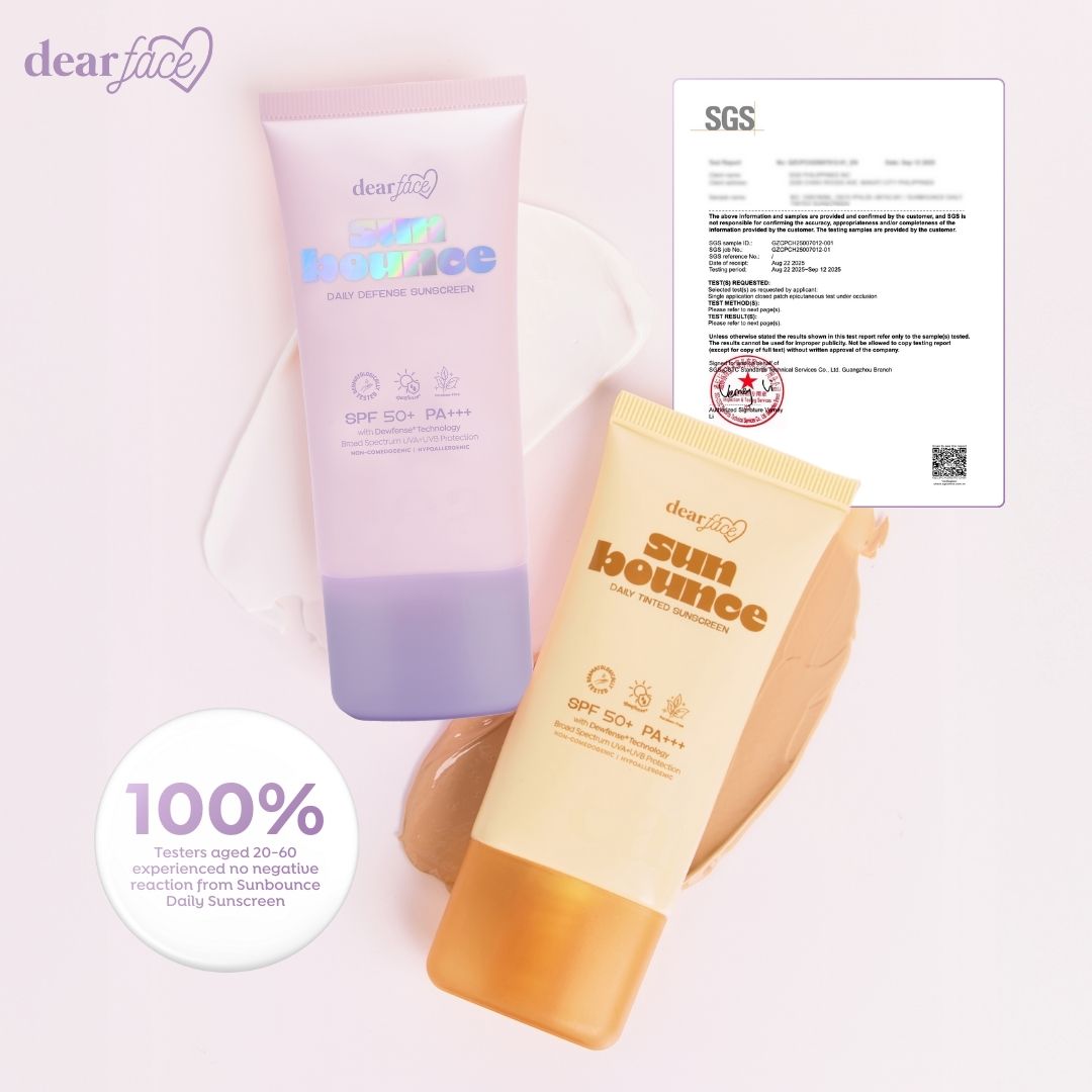 Dear Face Sunbounce Daily Defense & Tinted Sunscreen SPF50+ PA+++