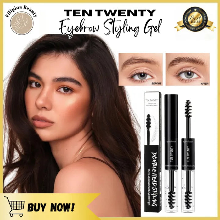 TEN TWENTY Double Heads Eyebrow Pencil Waterproof Long Lasting Fine 2in1 Dual-Effect Brow Definer