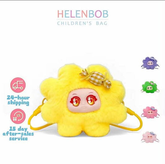 HELENBOB plush toy bag, sweet single shoulder crossbody mini bag, coin purse, birthday gift with adjustable shoulder strap