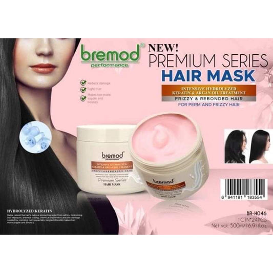 Original Bremod Hair mask Premium Intensive Cocoa Butter anti-fall flat hair 500ml