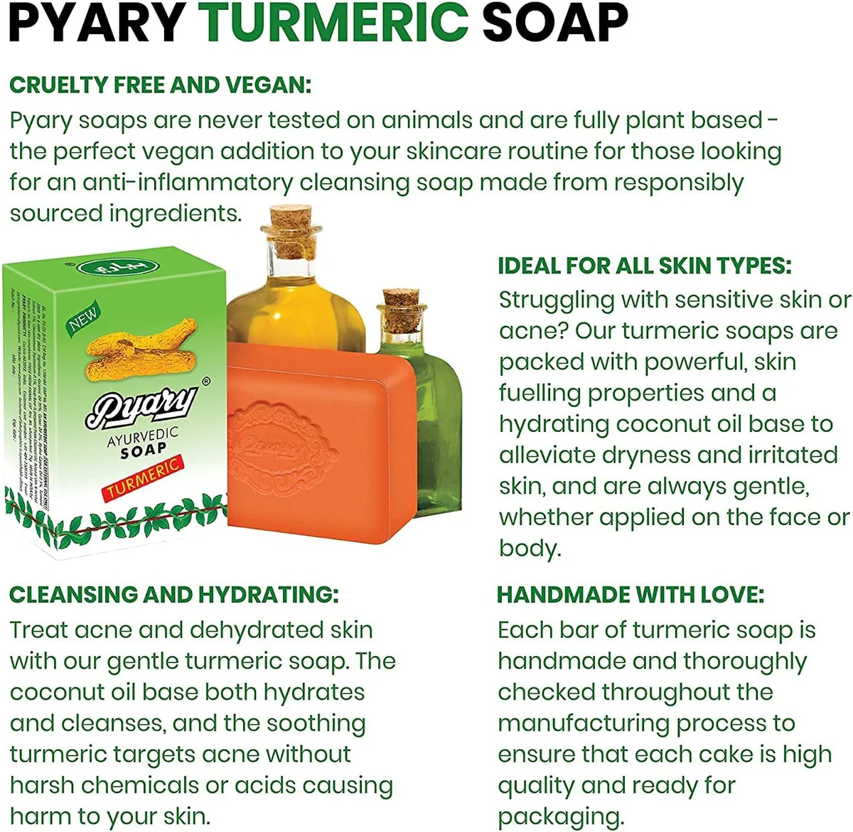 Pyary Ayurvedic Turmeric Soap (75G)