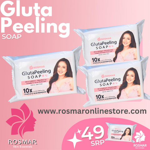 Rosmar gluta peeling soap 3 FOR 100 PESOS