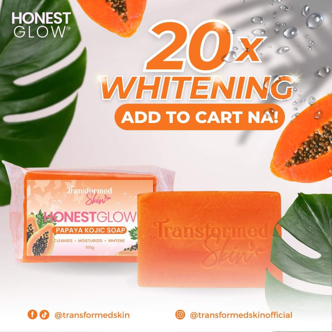 Honest Glow Kojic Papaya Soap 70g