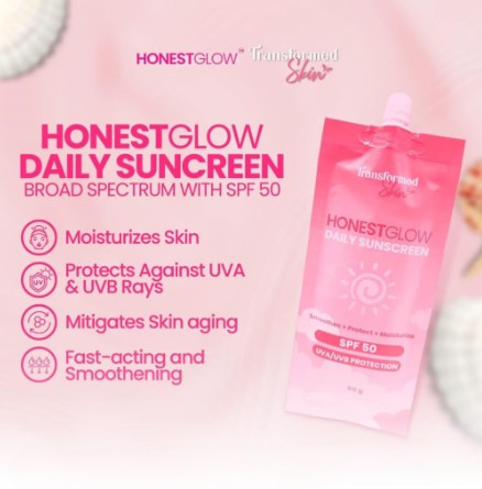 Honest Glow Daily Sunscreen with SPF50