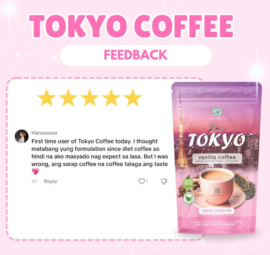 Namiroseus Tokyo Vanilla Coffee with Chia Seeds |  10 sachets