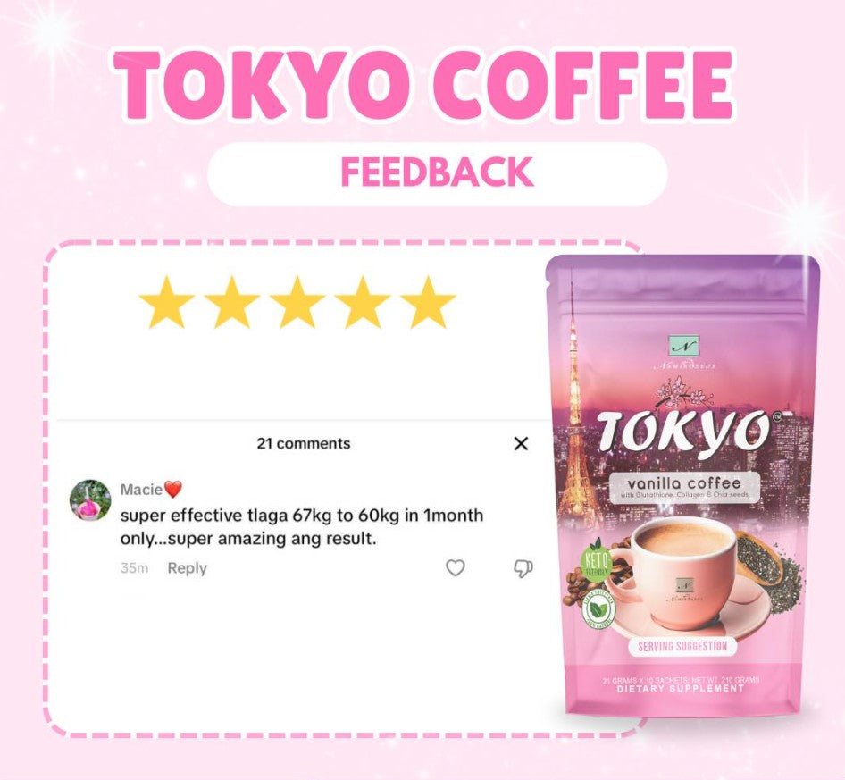 Namiroseus Tokyo Vanilla Coffee with Chia Seeds |  10 sachets