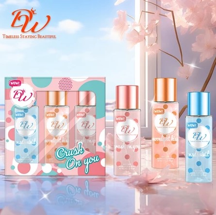 DW Cosmetics - Crush On You | 12 HOURS Long Lasting Perfume Mist | 3in1 SET