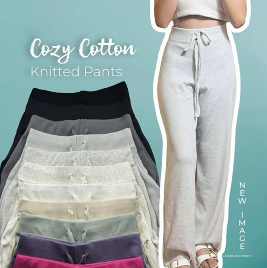 Harper Pants Cozy Cotton Knit Pants