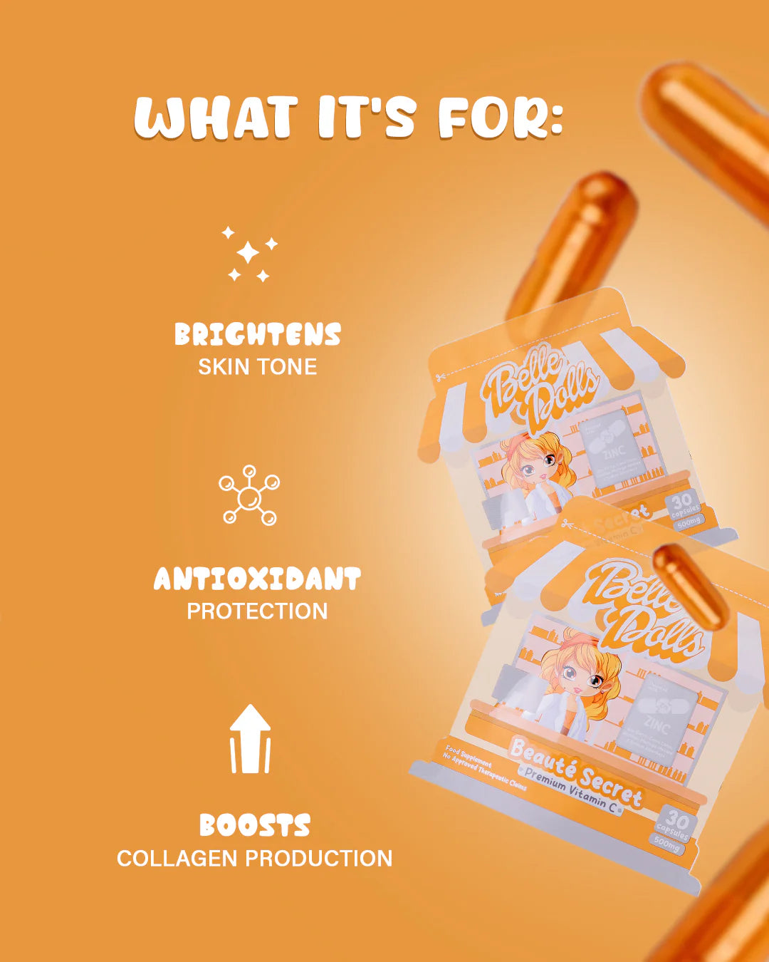 Belle Dolls - Premium Vitamin C 30 Capsules