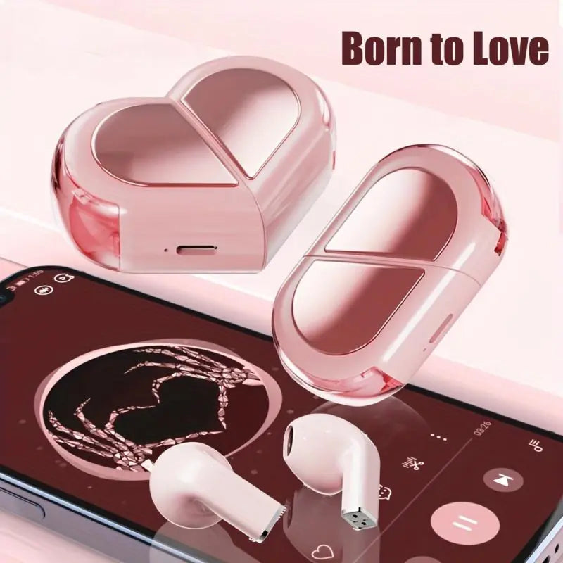 True Love Wireless Bluetooth TWS5.3 Audio Earphones For Android and iPhone, foldable and switchable in two forms, high-definition call without delay, in ear painless wearing Folding Electronic Earbud Charging Microphone Noise Cancelling Device