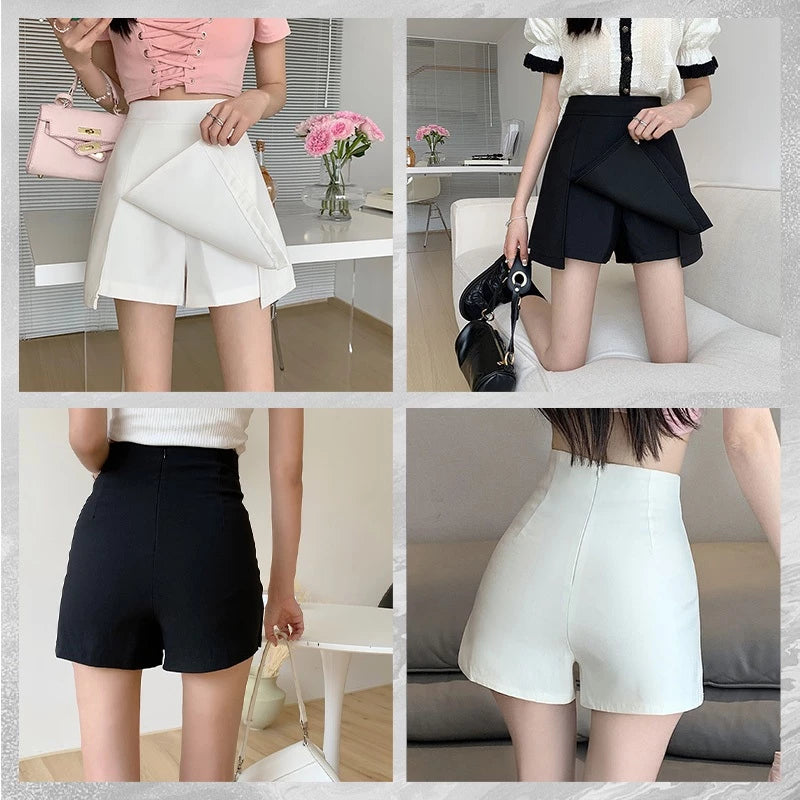 Korean High Waist Skirt Shorts for Women