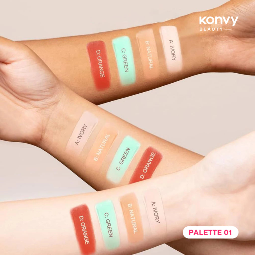 Sace Lady Pro Zone Concealer Palette (Full coverage, Waterproof, Color correction and Lightweight)