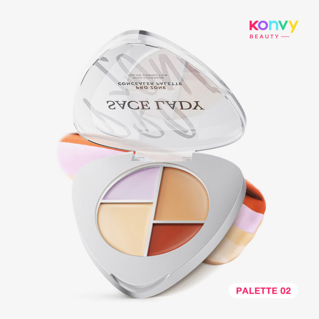 Sace Lady Pro Zone Concealer Palette (Full coverage, Waterproof, Color correction and Lightweight)