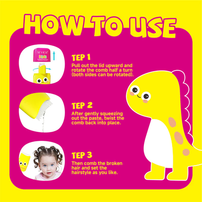 SEVICH Baby Hair Stick wax For Kids Hold Hair Finishing Stick Sleek For Baby Hair Stick Gel