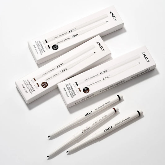 JMCY Eyeliner Gel Pencil Slim Long-Lasting Gel Eyeliner Waterproof Smudge-Proof Silky Smooth & Beginner-Friendly
