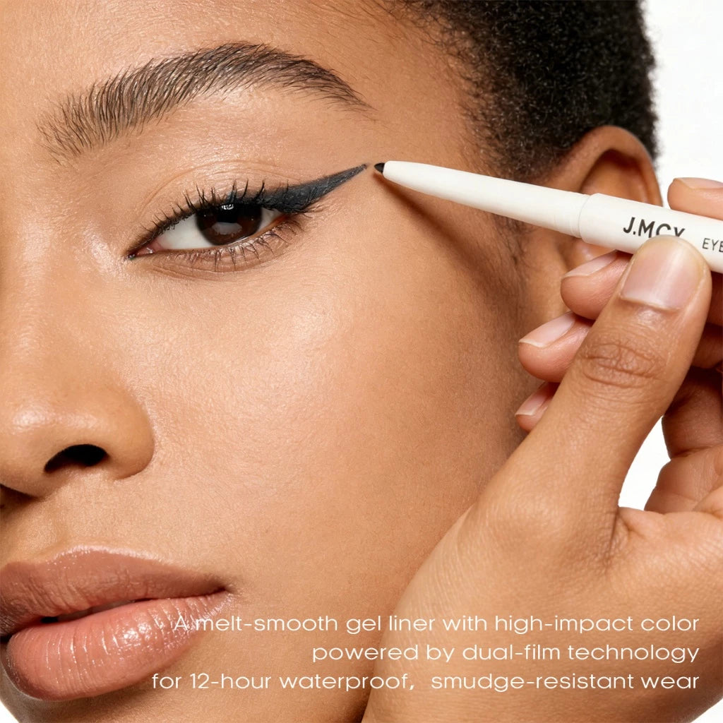 JMCY Eyeliner Gel Pencil Slim Long-Lasting Gel Eyeliner Waterproof Smudge-Proof Silky Smooth & Beginner-Friendly
