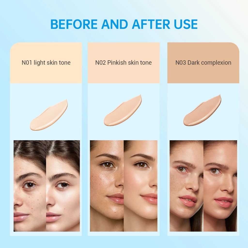 Freshiny Hyaluronic Acid & Vitamin E Concealer 10g - Lightweight and Spreadable Concealer for Face and Body to Correct Redness