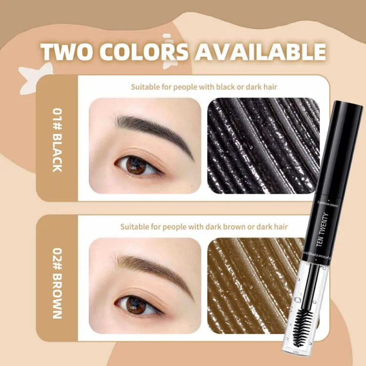 TEN TWENTY Double Heads Eyebrow Pencil Waterproof Long Lasting Fine 2in1 Dual-Effect Brow Definer