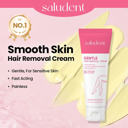 BUY1 GET1 Saludent Hair Removal Cream 80g+ Niacinamide Aloe Vera Underarm Whitening Gel 50g