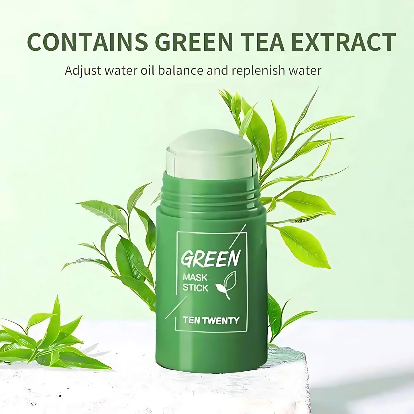 TEN TWENTY Green Mask Stick – Green Tea Oil Control Cleansing Solid Mask