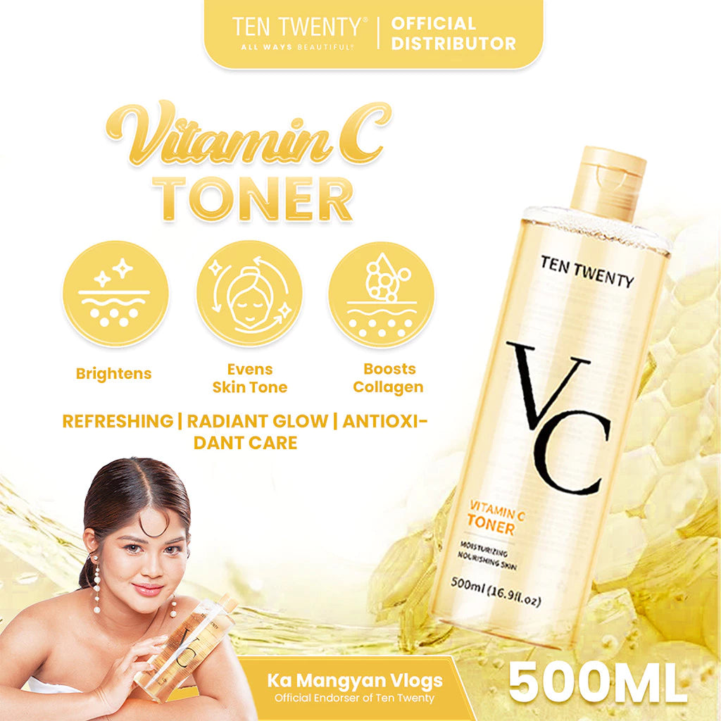 TEN TWENTY VITAMIN C, HYALURONIC ACID, SAKURA NIACINAMIDE TONER SKIN REPAIR 500ML