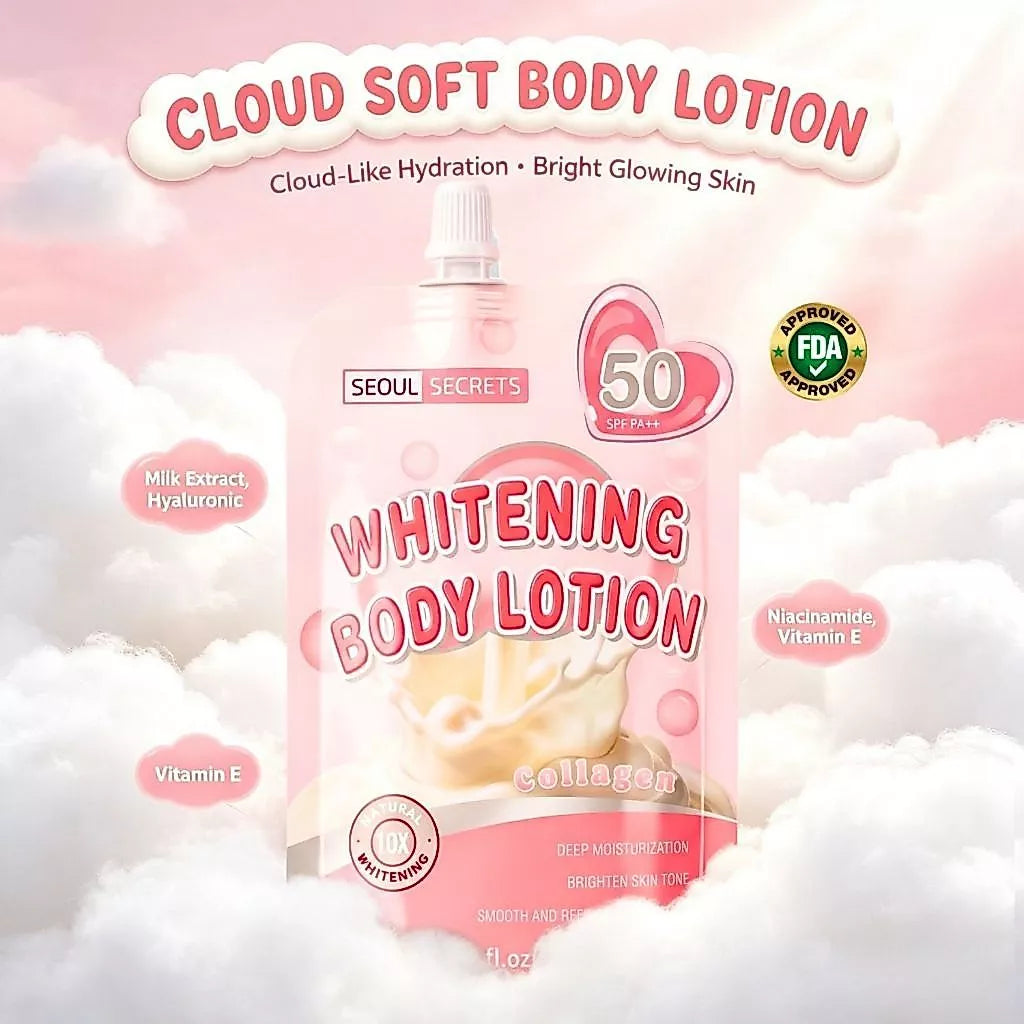 SEOUL SECRETS Daily Sun Glow Collagen Whitening Body Lotion SPF 50 PA+++ 150ml | 10X