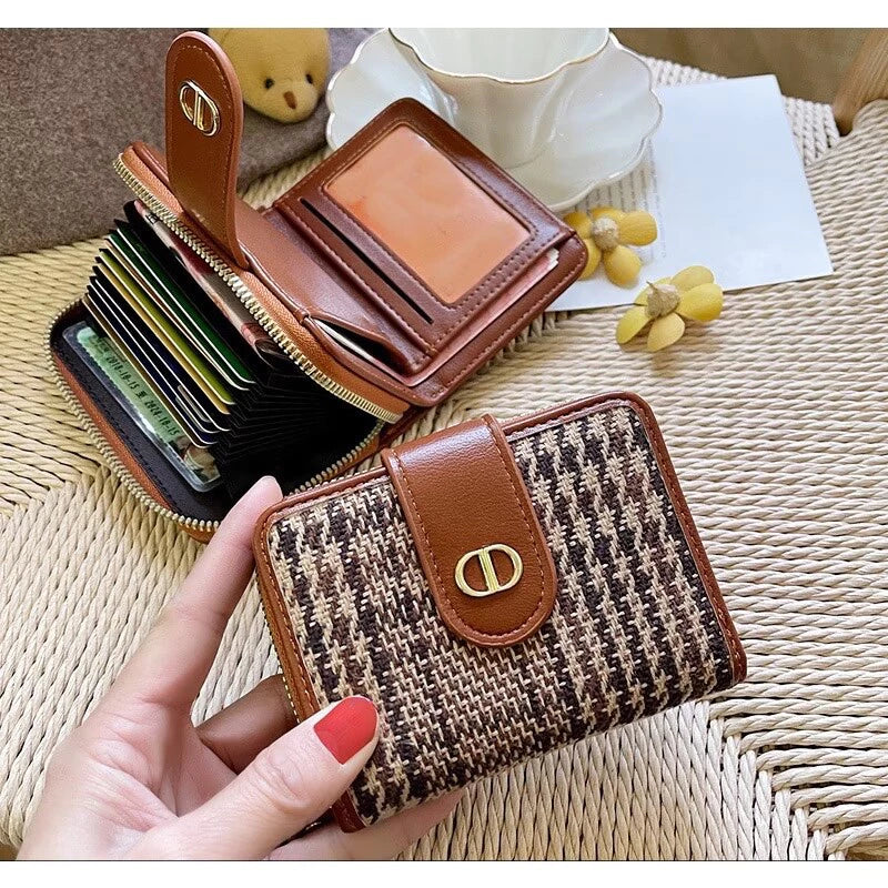 Korean Fashion Wallet For Woman Card Holder Bifold Short