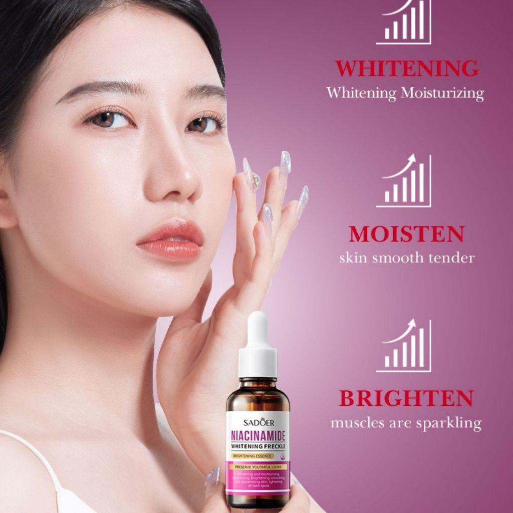 Sadoer Niacinamide Serum - 30ml | Hydrating & Smoothing Formula for a Youthful Glow