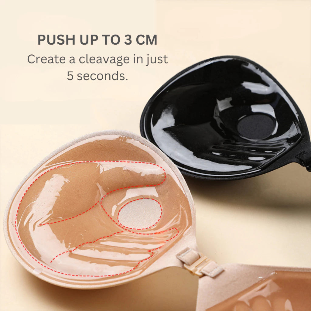 ADORE Push Up Bra Adhesive Silicone Bra Breathable Design Anti Drop Reuseable