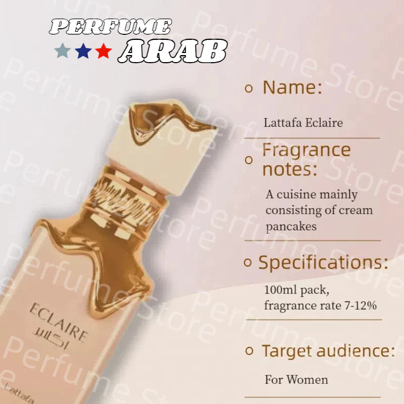 Dubai perfume lattafa eclaire perfume 100ml Arab perfume Eau de Parfum long lasting for women