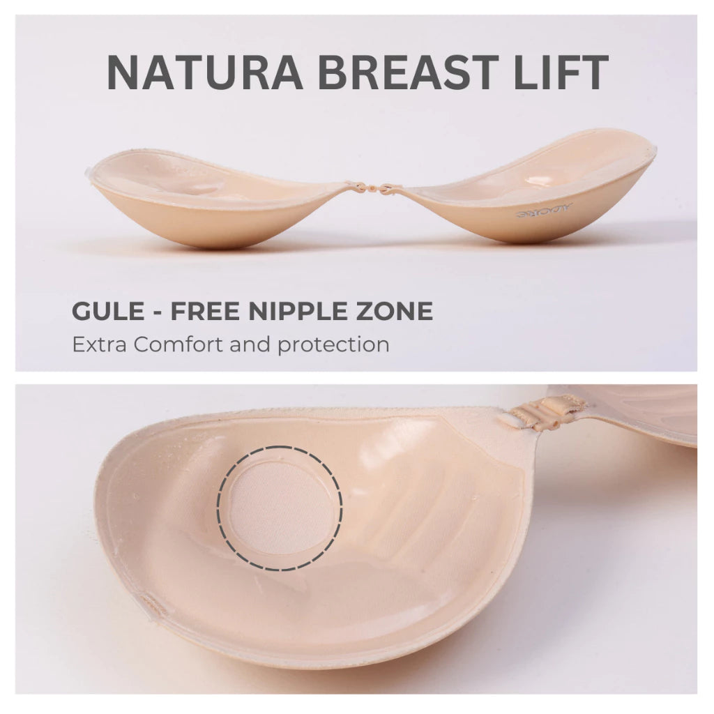 ADORE Push Up Bra Adhesive Silicone Bra Breathable Design Anti Drop Reuseable