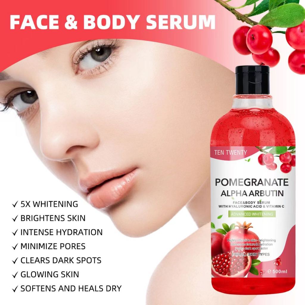 TEN TWENTY AHA Niacinamide Face Body Serum Whitening Essence Moisturizing Rejuvenating Skin