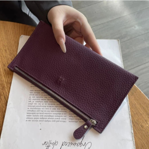 Women's Leather Wallet - Long - New - Slim Design - Hot Sale - Small And Elegant Clutch