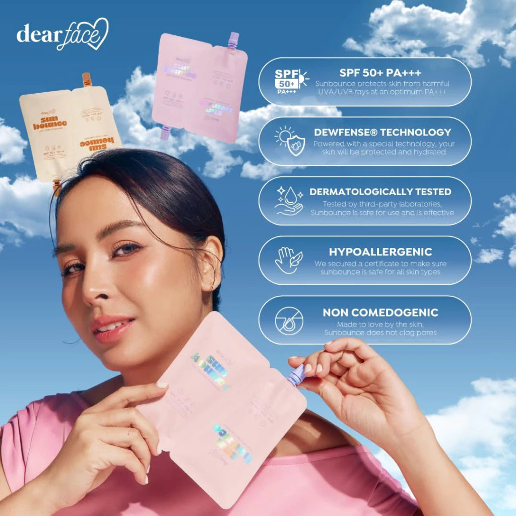 Dear Face Sunbounce Daily Defense & Tinted Sunscreen SPF50+ PA+++