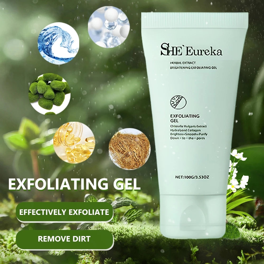 She Eureka Exfoliating Gel 100g Gently Cleans Closed Black Mouth Shrinks Pore Exfoliate