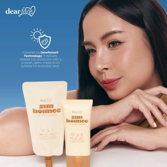 Dear Face Sunbounce Daily Defense & Tinted Sunscreen SPF50+ PA+++
